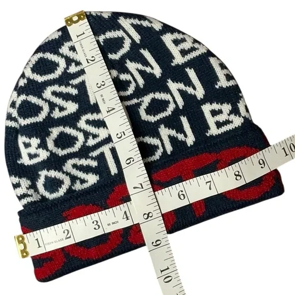 Robin Ruth BOSTON Red and Blue Knit Beanie - Picture 4 of 5